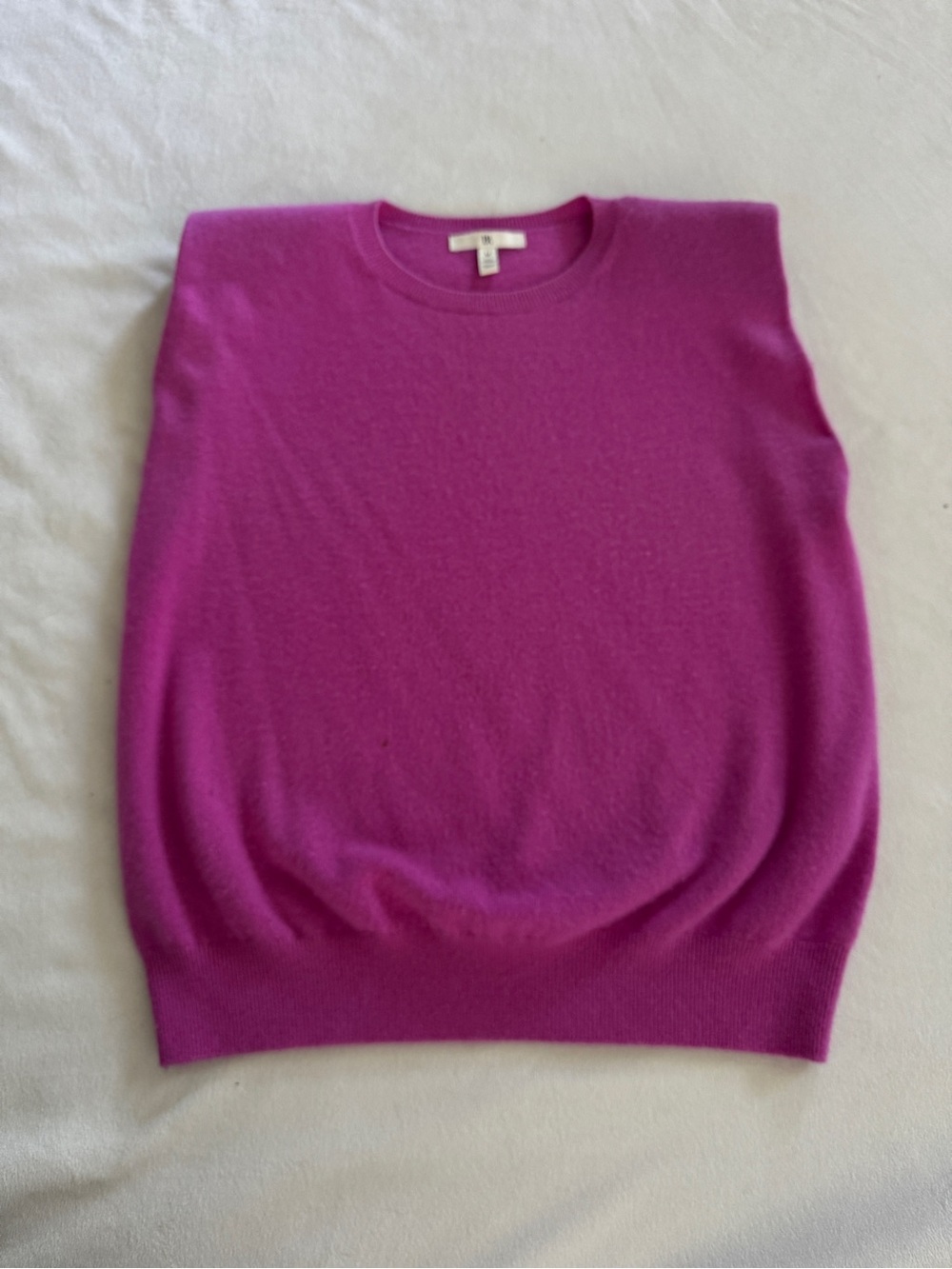 Women's BR Cashmere Crewneck Sleeveless Sweater - Orchid